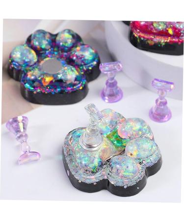 Didiseaon 1 Set Nail Practice Holder Nail Art Stand Nail Tip Holder Crystal Show Rack Nail Art Holder Nail Display Stand Manicure Tools Nail Stands for False Nails Crystal Glue Shine 4.8x4.5cm As Shown - Buy Online on GoSupps.com