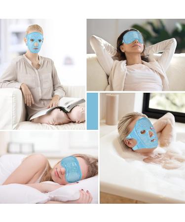 Reusable Cooling Gel Eye Mask for Dark Circles and Puffiness - Ultimate Stress Relief + Free Face Mask - Buy Online on GoSupps.com