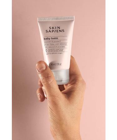 Skin Sapiens Nourishing Baby Balm | Calendula & Avocado | Unscented | 100% Natural Ecocert Cosmos | Cruelty-Free | Vegan | Diaper Rash Treatment | 1.3 Fl Oz - Buy Online on GoSupps.com