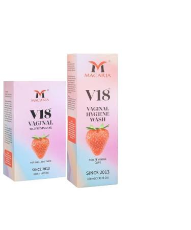 MACARIA V18 vaginal Strengthen oil with V18 vaginal wash