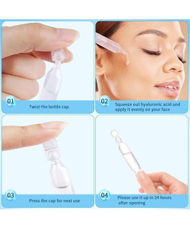 30pcs Hyaluronic Acid Serum Face Moisturizer Hyaluronic Acid for face Moisturizing Individually Packed Face Serum for Daily Use 5%Hyaluronic Acid Serum - Buy Online on GoSupps.com