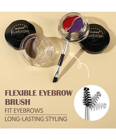 Shop DAGEDA Waterproof Eyebrow Pomade Kit - Long Lasting Gel Eyeliner & High Pigmented Red & Purple Brow Makeup - Buy Online on GoSupps.com