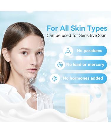 Organic Goat Milk Sea Salt Bar Soap - All Skin Types 3.5 oz - Pack of 2 - Buy Online on GoSupps.com