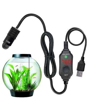 Aquarium Heaters for Small Tanks | 10W Aquarium Heater | Submersible Aquarium Heater for 1 Gallon Built-in
