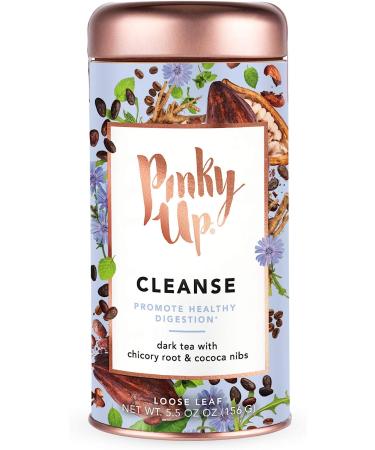 Pinky Up Cleanse Digestive Loose Leaf Tea - Coffee Cocoa Nibs Chicory Peppermint Blend | 5.5 oz - Buy Online on GoSupps.com