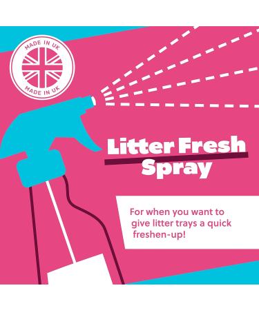 Felight Odour Control Litter Freshner Spray - Gentle Baby Powder Scent Fast and Effective Odour Elimination Clean and Hygienic Litter Trays | Made in the UK (300ml) - Buy Online on GoSupps.com