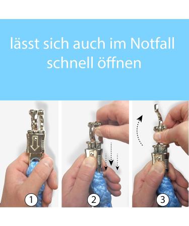 Panic Hook Lead Rope for Horses, Ponies, Shetland Ponies, and Donkeys - Stylish Design, 1.60m Length (Light Blue) - Buy Online on GoSupps.com