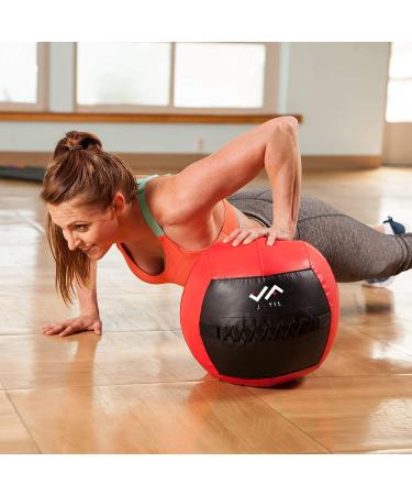 JFIT Wall Medicine Ball - 20lb - Durable Wall Ball for Exercise & Core Strength - Buy Online on GoSupps.com