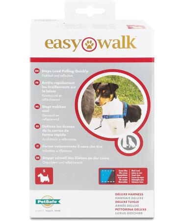 Petsafe Easy Walk Deluxe Harness & 1.8m Leash - Tear-Resistant Dog Running Gear | Small Ocean Blue/Black - Buy Online on GoSupps.com