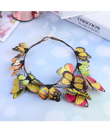 Lurrose Butterfly Headband - Fairy Hairdress for Halloween Parties & Photos | Mixed Colors - Buy Online on GoSupps.com