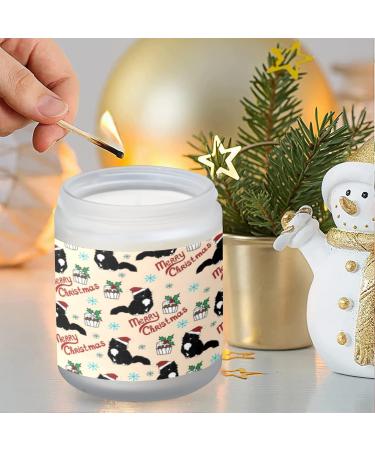 Shop Lavender Candles - Scented Aromatherapy Jar Candles 7 oz Long-Lasting Gift Set for Women | Perfect Birthday Gifts & Cute Cat in Santa Hat - Buy Online on GoSupps.com
