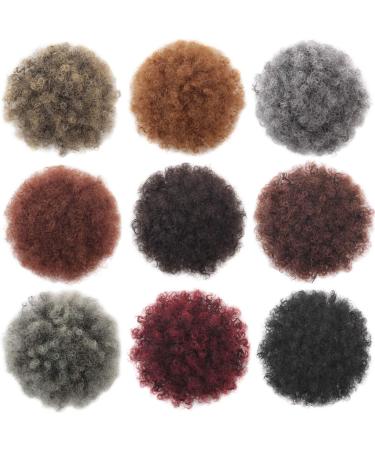 Xtrend Natural Black Afro Ponytail Extensions - Kinky Curly Kankalon Fiber Updo with Clips - Perfect Short Puff Hairstyle - Buy Online on GoSupps.com
