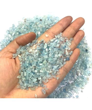 500g 2-4mm Natural Blue Aquamarine Quartz Crystal Stone Rock Chips Specimen Natural Stones and MineralsCrystals Stone Crystal Reiki - Buy Online on GoSupps.com
