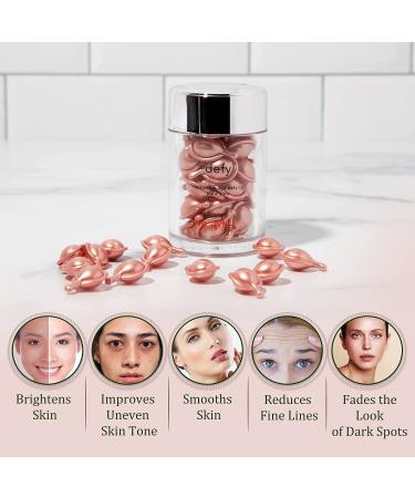 NURYSH DEFY Active Skin Repair Night Serum Capsules - Retinol, Vitamin E, Squalane & Ceramides - 30 Capsules - Buy Online on GoSupps.com