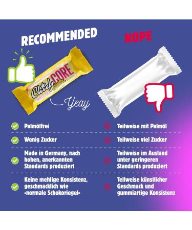 Chiefs CORE Bar (Vanilla Cheesecake) 13g protein High protein bar (150kcal) Low sugar & palm oil free Delicious protein bars (12 x 40g) - Buy Online on GoSupps.com