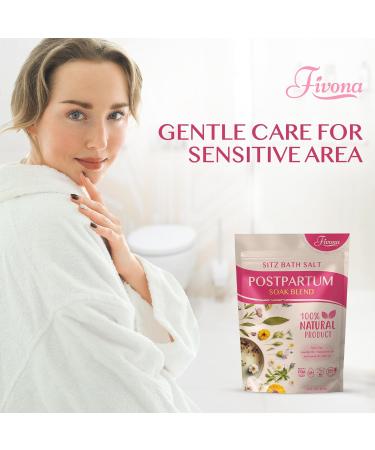 FIVONA Postpartum Soak Blend | Epsom Salt & Essential Oils for Sitz Bath Perineal Care Fast Recovery & Hemorrhoid Relief | 14.1 oz for New Moms - Buy Online on GoSupps.com