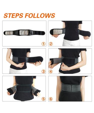 Maibu Removable Self-Heating Magnetic Therapy Back Brace | Adjustable Lumbar Support & Pain Relief - Buy Online on GoSupps.com