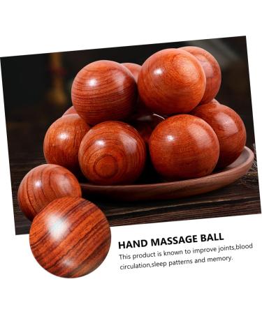 Beavorty 4-Piece Solid Wood Massage Balls - Rosewood Trigger Point Massage for Circulation & Relaxation - Buy Online on GoSupps.com