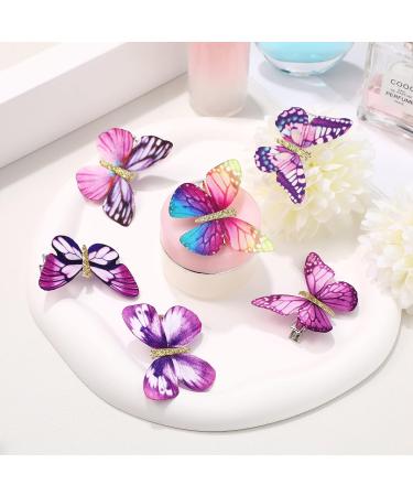 Beaupretty Colorful Butterfly Hairpins Set for Wedding & Parties - 10pcs Infants Bridal Headwear Accessory - Buy Online on GoSupps.com