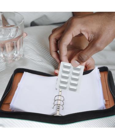 Mobestech Pill Organizer Bag - Portable Waterproof Storage with 6 Pill Pouches for Travel & Home - Ideal for Vitamins & Medicine - Buy Online on GoSupps.com