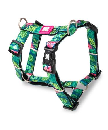 Max & Molly dog harness in H-shaped ultra-comfortable dishes dog made of neoprene for very small dogs tropical/XS padded safe & ultra light-comfort for your loyal companion XS Tropical
