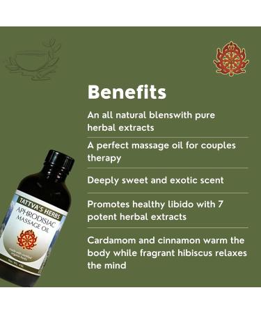 Aphrodisiac Massage Oil for Couples | Tattva's Herbs - Enhance Intimacy & Relaxation with Agarwood Ashwagandha & Cinnamon - Buy Online on GoSupps.com