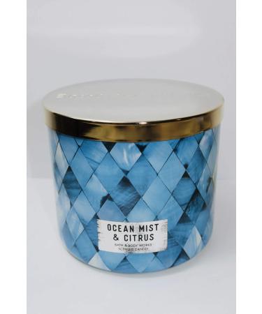 Bath and Body Works White Barn 3-Wick Scented Candle in Ocean Mist and Citrus