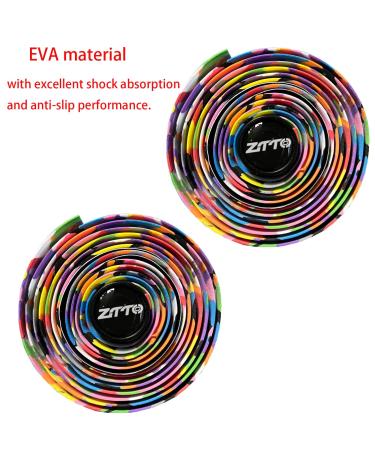 MIKAIXIN Super Soft EVA Foam Handlebar Tape for Road Bike | Anti-Slip, Shock Absorbing, Comfortable Grips | Colorful Blue | Includes Bar Plugs - Buy Online on GoSupps.com