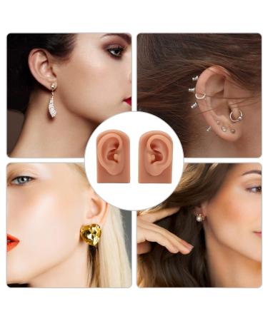 Dark Skin Tone Silicone Human Ear Model for Medical Training - Left & Right | Educational Practice Model - Buy Online on GoSupps.com