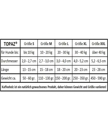 TOPAZ Coffee Wood Chewing Toy for Dogs 20-30 kg - Natural Durable Dental Toy for Healthy Chewing - Buy Online on GoSupps.com