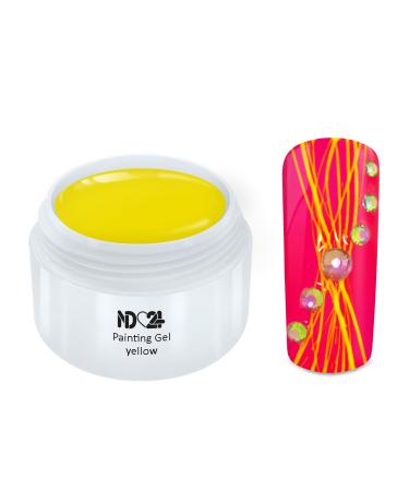 Painting Gel Yellow - One Stroke Painting Uv/Led Nail Gel - Made in Germany - 5ml