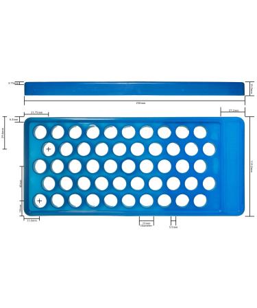 Buy 50 Lip Balm Tube Tray Set | HDPE BPA Free Tubes Caps & Seal Sleeves - Perfect for DIY Lip Balm Kits - Buy Online on GoSupps.com