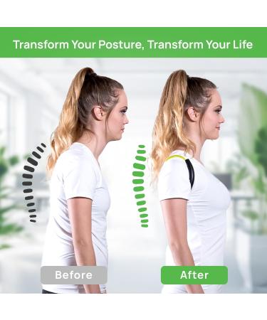 PRIMEKINETIX PostureMedic Dynamic Brace - Neck Back & Shoulder Support | Enhance Posture & Alignment | Regular Strength Large (Yellow - Buy Online on GoSupps.com