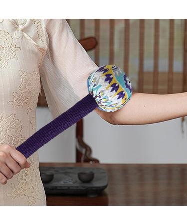 Genike Hand Massager with Wormwood Herbal Filling | Mugwort Massage Hammer for Waist Legs Head & Neck | Manual Knock Hammer with Tassels - Buy Online on GoSupps.com