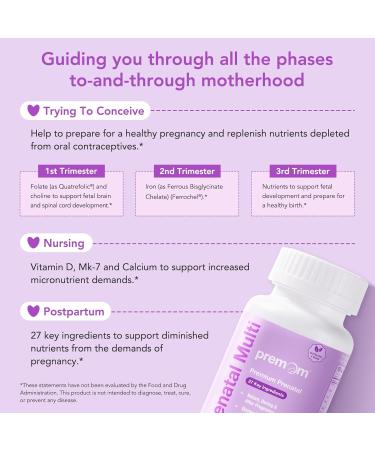 Premom Prenatal Probiotics + Prenatal DHA Fish Oil + Prenatal Formula Vitamin - Buy Online on GoSupps.com