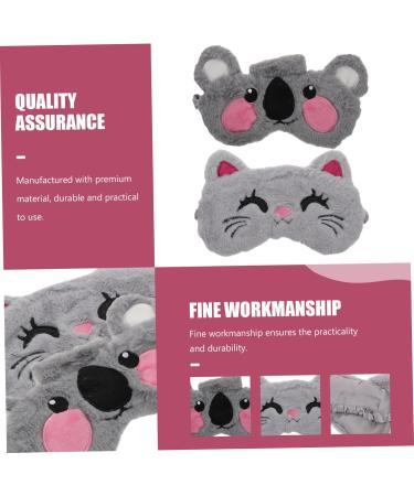 FOMIYES Sleep Masks & Eye Covers - 6 Pcs Light Blocking Eye Shades for Men & Kids - Plush Bunny Animal Design - Ideal for Travel & Sleeping - Buy Online on GoSupps.com