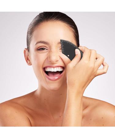 VICASKY Outil de Mise des Sourcils 3 Pi ces Noir R gle Coulisse pour Maquillage des Sourcils Portable R utilisable Guide de Mesure Pr cis pour Salon et Usage Personnel - Buy Online on GoSupps.com