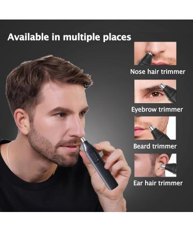 Best Nose and Ear Hair Trimmer for Men - USB Rechargeable Painless Waterproof Dual-Edge Blades - Buy Online on GoSupps.com