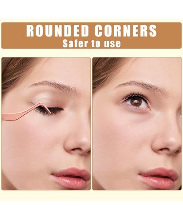 2pcs Stainless Steel Lash Tweezers Set for Volume and Classic Lashes - Rose Gold Colorful - Buy Online on GoSupps.com