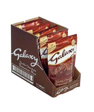 Galaxy Double Chocolate Brownie Mix - 5 x 360 Grams (Makes 60 Brownies)