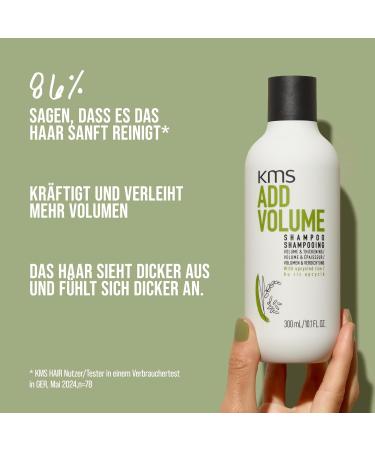  KMS KMS Addolume Shampoo for fine to medium hair lacking volume or appearing thin more volume stronger hair vegan formula with upcycled rice silicone-free 750 ml - Buy Online on GoSupps.com