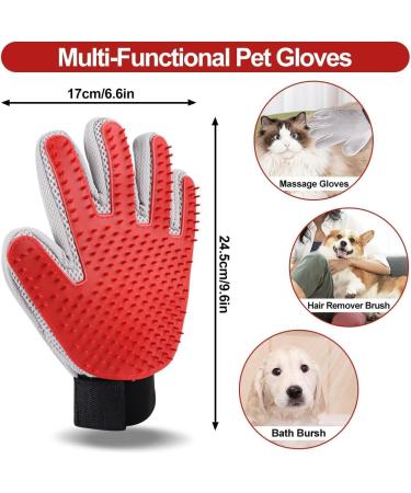 Buy Cat Gloves | Double-Sided Cat Brush & Pet Grooming Gloves for Short & Long Hair - International Shipping - Buy Online on GoSupps.com