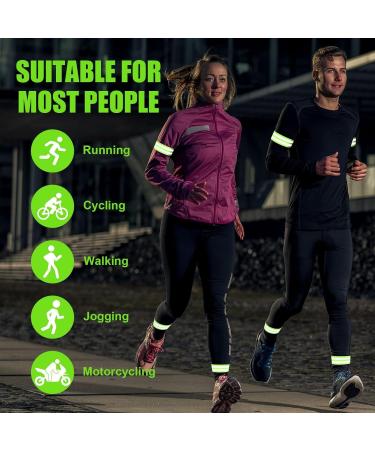 NVTRSD Reflective Bands for Safety | 4-Piece Reflector Straps for Cycling Jogging Hiking & Motorcycling | Must-Have Outdoor Gear - Buy Online on GoSupps.com