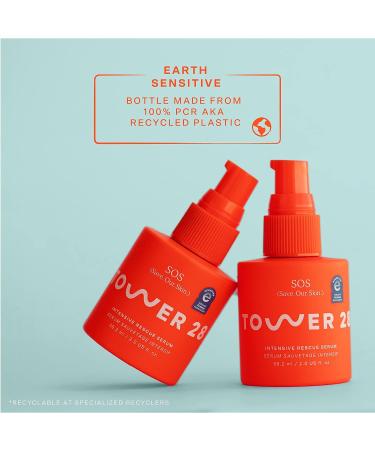 Tower 28 SOS Intensive Rescue Serum - Reduce Redness, Hypochlorous Acid for Sensitive Skin - 2 Fl Oz - Buy Online on GoSupps.com