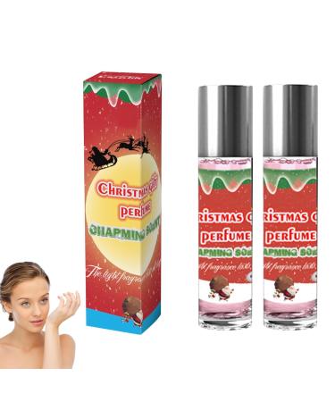 Christmas Pheromone Perfume Enhanced Scents Pheromone Perfume Long Lasting Pheromone Roll-On Perfume for Women (2pcs)