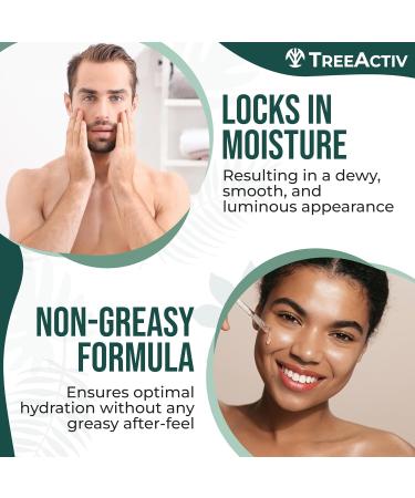 TreeActiv Oil-Free Hyaluronic Acid Serum - Advanced Skin Repair for Women | Hydrating Facial Serum | 2 oz - Buy Online on GoSupps.com