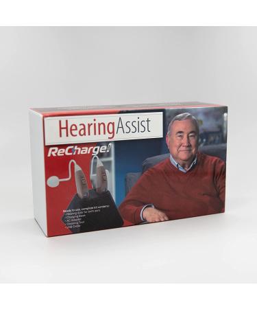 Hearing Assist Recharge BTE Air Conduction Hearing Aid (Both Ears) | FDA Registered, Rechargeable with Charging Case | TV Offer + Free Tech Support | Beige - Buy Online on GoSupps.com