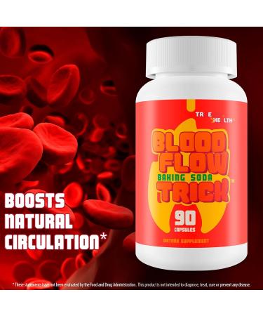 Baking Soda Trick for Men - Our Best Blood Flow Pills - Male Circulation Supplement for Advanced Blood Flow Care - Natural Circulation Supplements - Blood Circulation Supplements for Men - Buy Online on GoSupps.com
