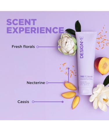 Buy FAB.ME Blonde Fortifying Purple Shampoo by DESIGNME | Toning Formula to Neutralize Brass & Yellow | Enriched with Hyaluronic Acid | Ideal for Blonde Hair - Buy Online on GoSupps.com