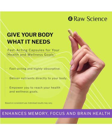 Raw Science Memory & Focus - Brain Health Supplement - 60 Capsules - Buy Online on GoSupps.com